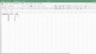 Expected Value Excel