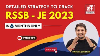 RSSB JE 2023 Preparation Strategy | Tips to Crack RSMSSB JE Exam in 6 Months Only