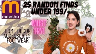 #meeshohaul *25 Products* Mind Blowing RANDOM MEESHO FINDS UNDER 200rs | Home Decor, Accessories etc