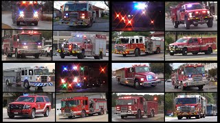 Best Of 2024 Fire Trucks Responding Compilation