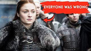 Why Everyone Got Sansa Stark WRONG (She Beat Them All)