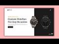 Responsive watches Website using HTML CSS and JavaScript