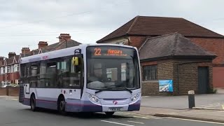 *Kickdown Revs* 44916 First Solent ADL E200 Dart On Route 22 To Highbury