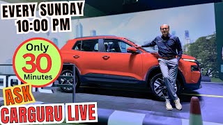 Best Car & SUV in 11 Lakhs ⭐️ Hyundai, Tata, Kia, Mahindra, Maruti & Citroen 🔥 Live With CARGURU