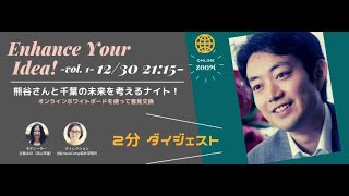 ～２分ダイジェスト 音声～　熊谷さんと千葉の未来を考えるナイト！vol.1