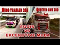 EXCEKUTIVE MUDA VS EGOIS KONVOI PALEMBANG SALING SODREK (QUESTER GWE 280, HINO 285) JBM