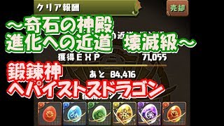 【パズドラ】奇石の神殿　壊滅級　256倍リーチェP