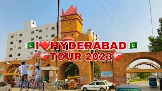 🇵🇰TOUR OF HYDERABAD PAKISTAN\\\\The Hi-Tech City//hyderabad PakistanWalking EXTREME BUSY Streets🇵🇰