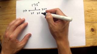 Squaring Larger Numbers, 175 squared