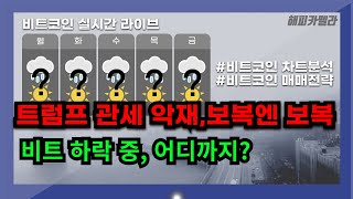 비트코인 실시간, 트럼프 관세, 보복엔 보복할 것! 비트하락 어디까지일까? 2/3 아침💎#비트코인 #비트코인실시간 #이더리움 #리플 #cryptocurrency #차트분석