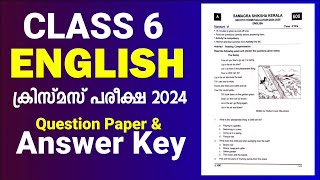 ഇന്നത്തെ Class 6 English | Christmas Exam  Dec 2024 | Question Paper and Answer Key