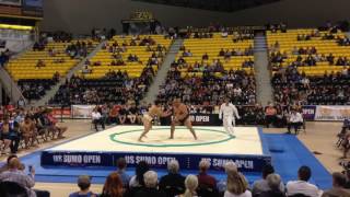 US Sumo Open 2016 - Mens Openweight Quarter Finals - Byambajav (MON) vs Boldbaatar (MON)