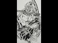 Drawing Zoro in manga style | One Piece | Roronoa Zoro | Comic art | #shorts #anime