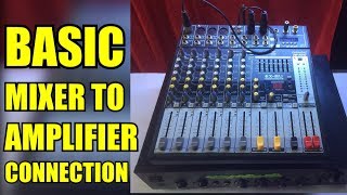 HOW TO CONNECT MIXER TO AMPLIFIER - Setup Guide - Basic Tutorial - Balanced Connection