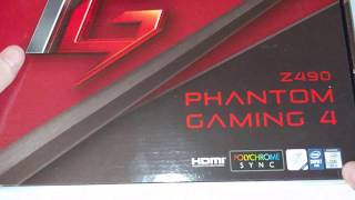 Unboxing \u0026 Overview AsRock Z490 Phantom Gaming 4 motherboard, 10th gen Intel