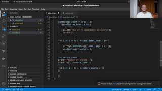 How to run a plurality election - C Programming