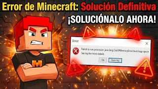 Failed To Run Processor Java Lang Outofmemoryerror Java Heap Space SOLUCIÓN DEFINITIVA En 2026 ✅