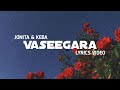 Vaseegara (Cover) - Jonita Gandhi ft. Keba Jeremiah - (Lyrics video)