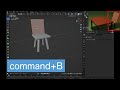 【blender】初心者でも簡単に作れる！机と椅子の作り方を解説！