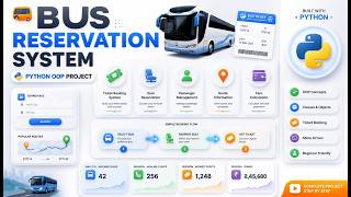 🚌🎟️ Bus Reservation System Using Python | OOP-Based Python Project for Beginners & Students | Python
