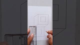 #geometric #3d #illusion #cube #drawing #tutorial #shorts #video #trending #viral #youtubeshorts