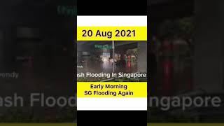 Flash flooding in Singapore today|Today's Hot news| Heavy Rain in Singapore