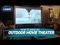 How To Build an Outdoor Movie Screen | Home Becomes