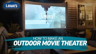 How To Build an Outdoor Movie Screen | Home Becomes