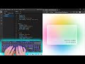 ASMR Programming - Making Glass Card with HTML CSS | CSS Only - No Talking