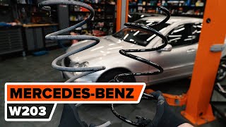 How to change front springs on MERCEDES-BENZ W203 C-Class [TUTORIAL AUTODOC]