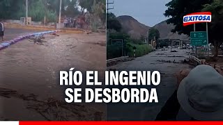 🔴🔵Nasca: Río El Ingenio se desborda e impide tránsito en la Panamericana Sur