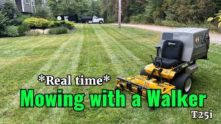 Mowing with a T25i Walker (Real Time)