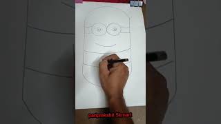 minions drawing || cartoon character || easy cartoon character drawing for beginners ||