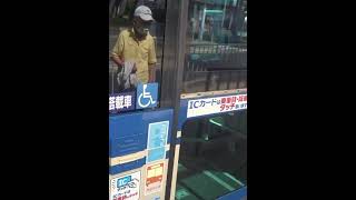 阪神バス　高須東行き　阪神甲子園バス停 停車 #Shorts