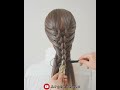 ✅acconciature facili e veloci con topsy tail 😍 easy braid hairstyle for long hair shorts