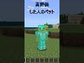 〇〇した人のペット【マインクラフト】 マイクラ shorts マインクラフト マイクラペット