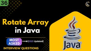 Rotate Array by K Positions in Java | Right Rotation | DSA Array Rotation | Java Interview Questions