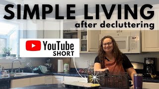 Simple living after decluttering! In order to live with less, you have to want less.