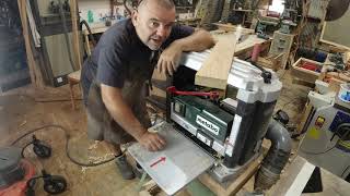 Sharpening Metabo DH330 planer knives - proof they work!