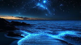 Peaceful Night Sea Sound | Relieve Stress, Anxiety, Deep Relaxation and Good Sleep