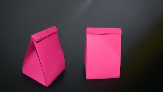 How to make an Origami Gift Bag - Instructions in English (BR)