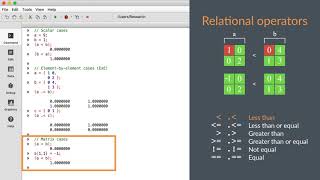 GAUSS Basics: Logical and relational operators
