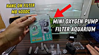 MINI HANGING FILTER WATERFALL OXYGEN PUMP AQUARIUM FISH TANK |  TUTORIAL HOW TO INSTALL