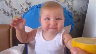 Babies Tasting Lemon for The first Time 2019 (малыши пробуют лимон на вкус)