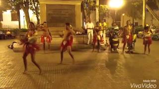 Street dancing in Cartagena de Indias, Colombia