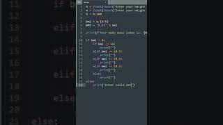 EASIEST WAY to CREATE BMI CALCULATOR with Python! (tutorial) #programming #python #coding #tutorial