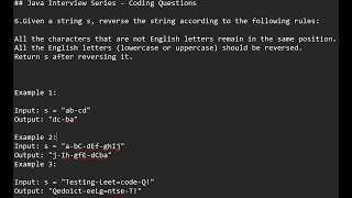 #java8 Reverse a String in Java Without Touching Numbers or Special Characters #leetcode #strings