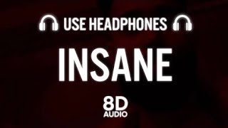 Insane (8D AUDIO) : Ap Dhillon | Gurinder Gill | Bass Boosted | 8d Punjabi Songs