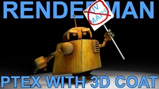 Renderman 21 Ptex with 3DCoat Tutorial