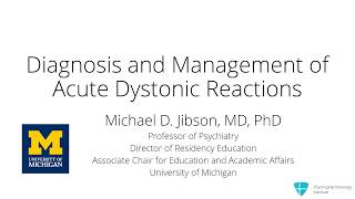 Antipsychotic-Induced Dystonia: Diagnosis and Management